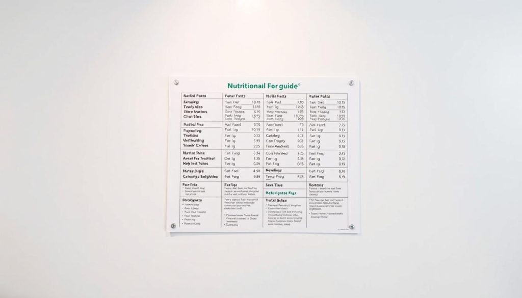nutritional information guide