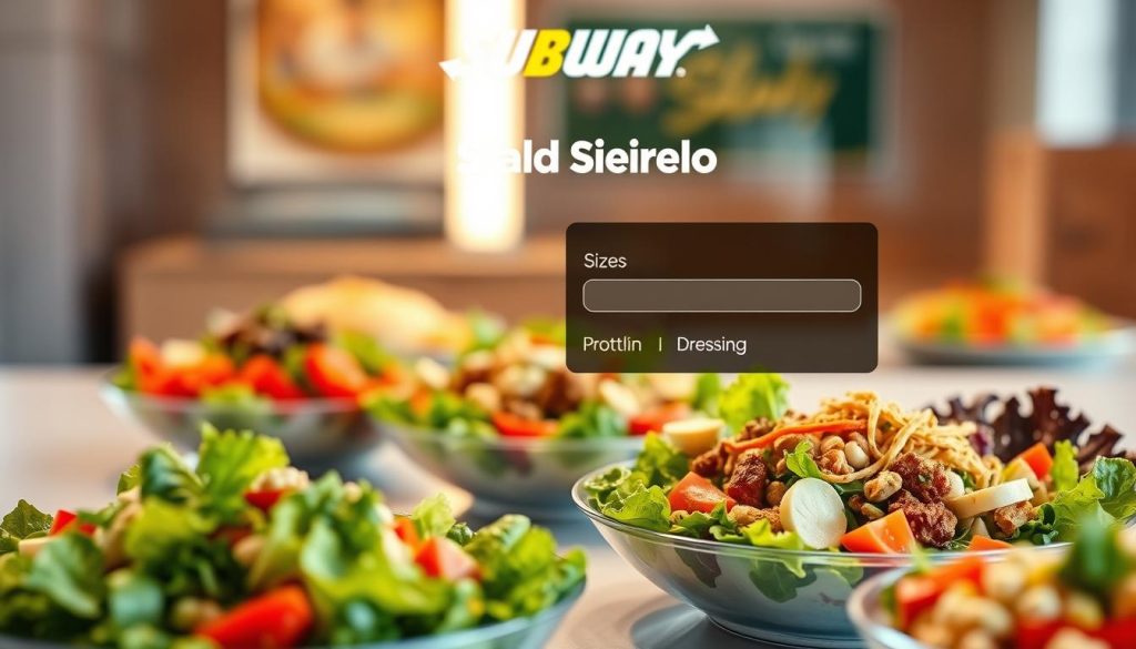 online ordering interface for fresh salads
