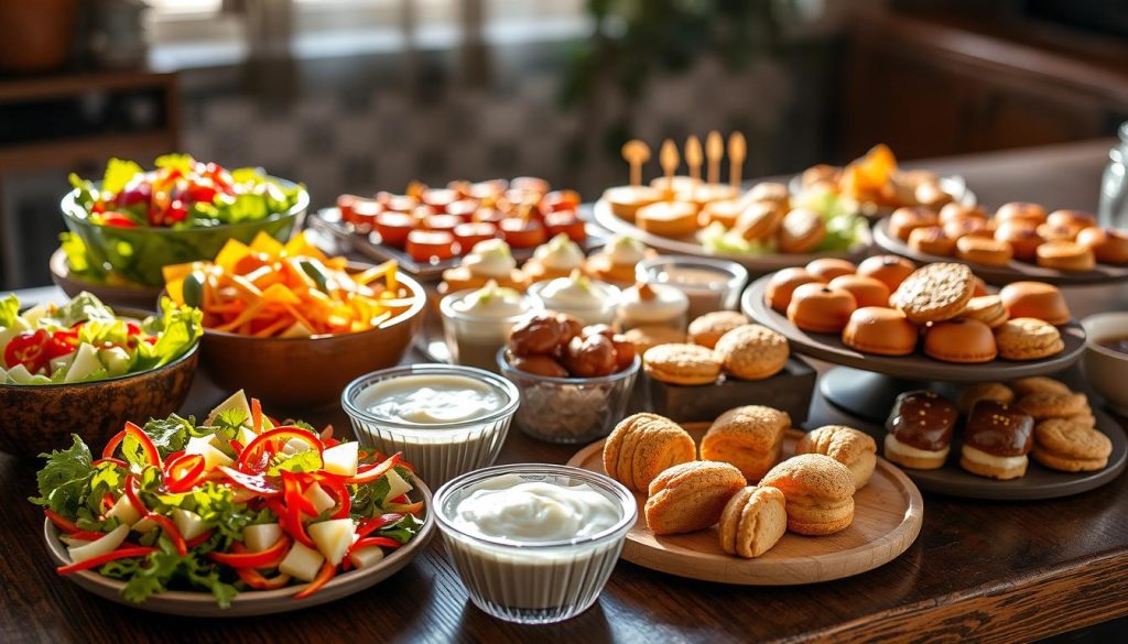 sides and desserts variety