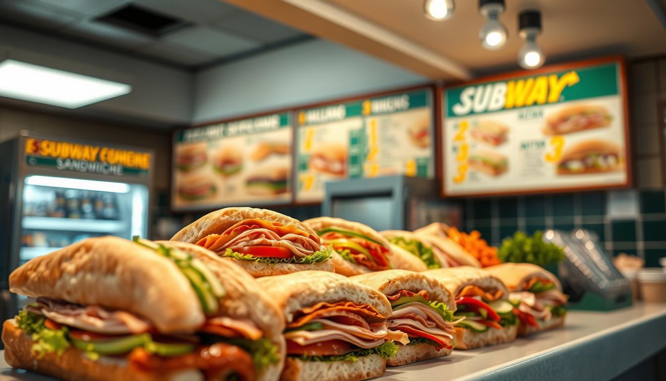 subway sandwich menu