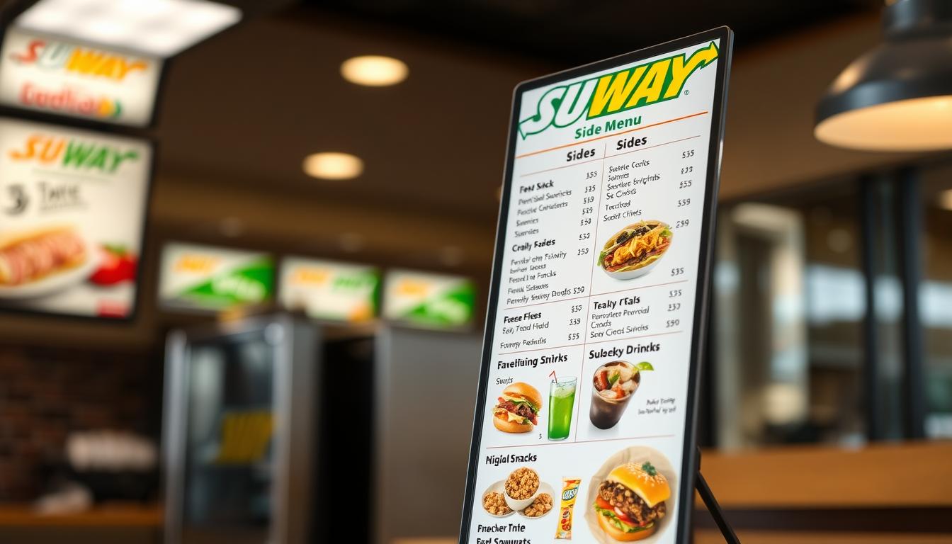 subway sides menu