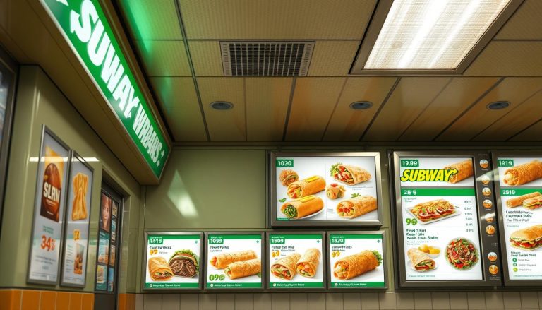 subway wraps menu