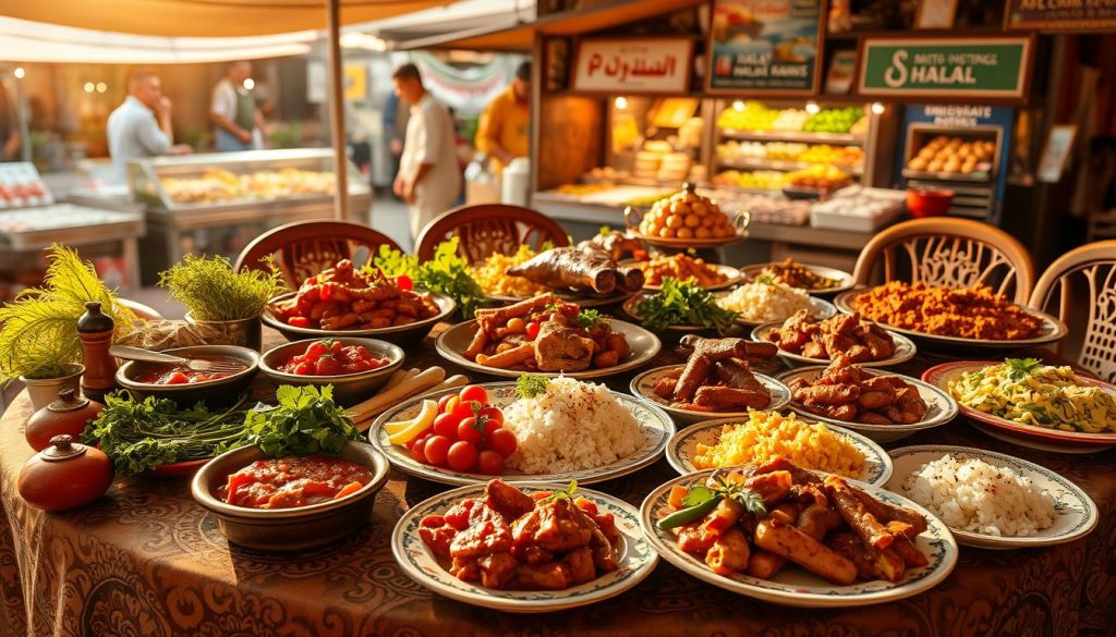 Mediterranean halal dishes