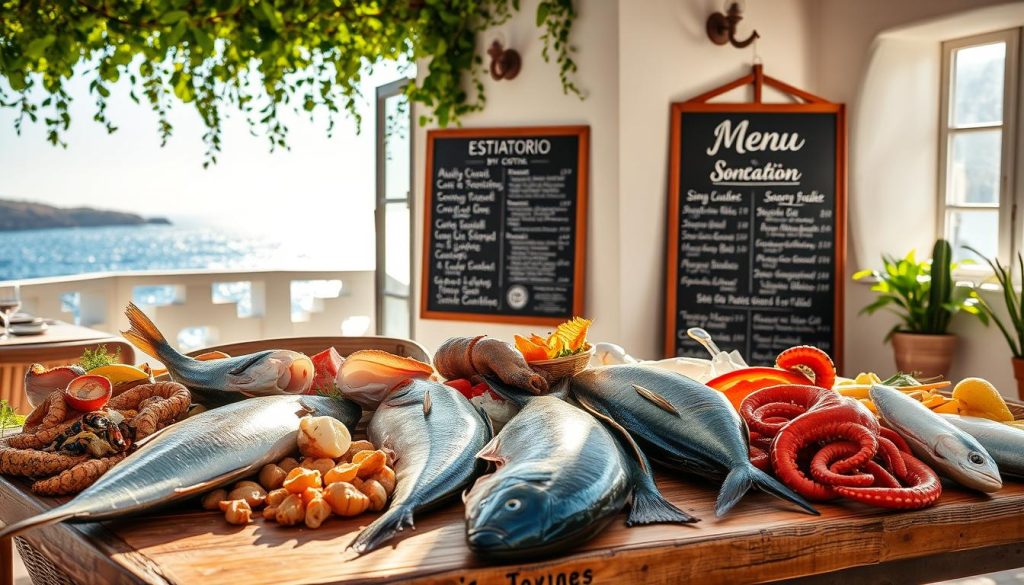 fresh seafood menu