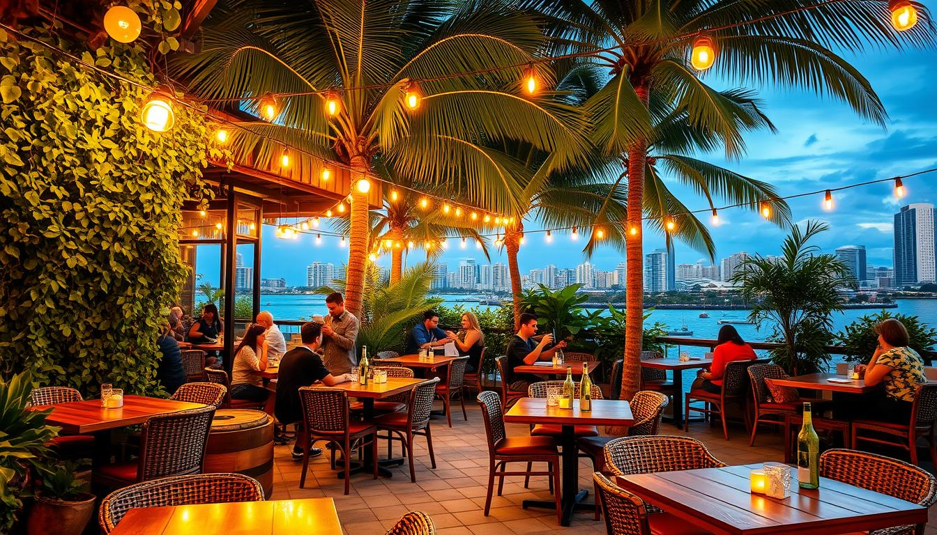 outdoor seating restaurant miami