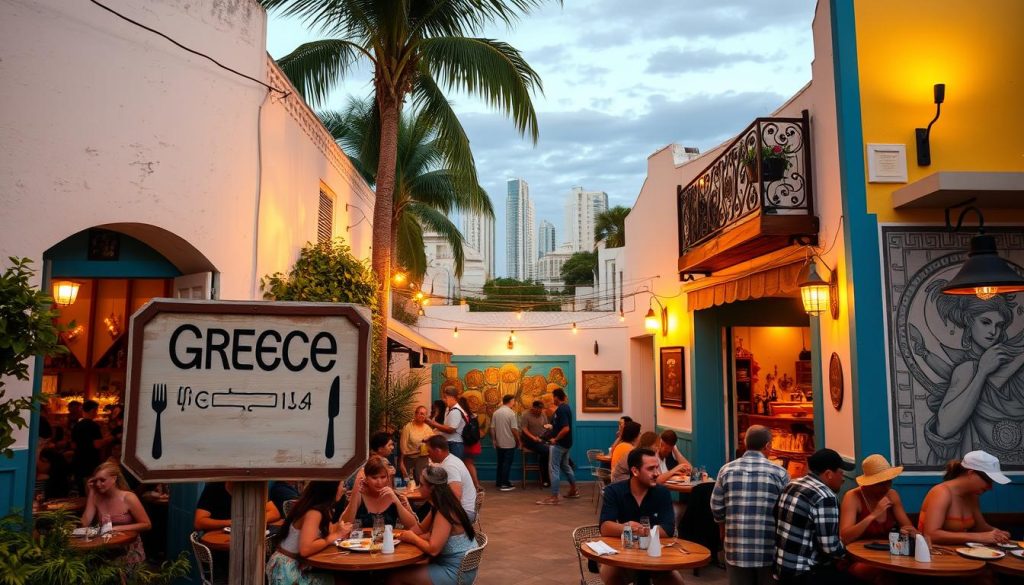 popular greek spot in miami