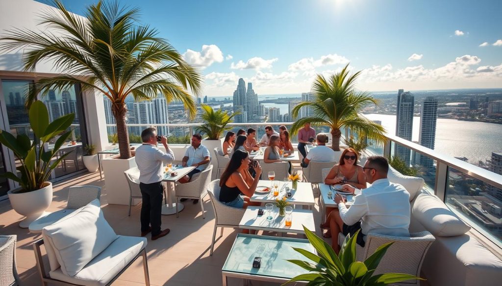 rooftop dining experience Miami