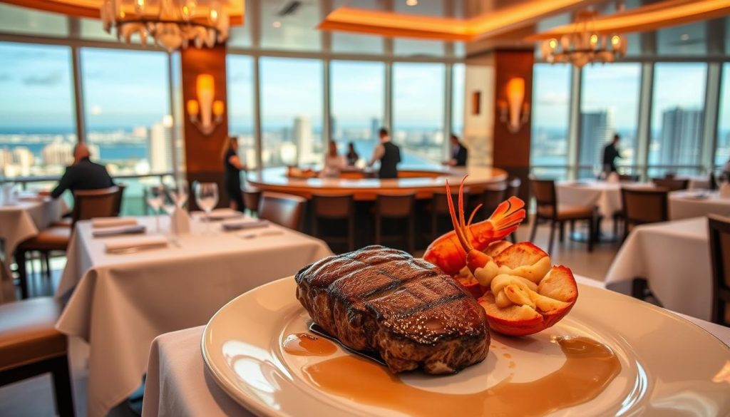 steak and seafood restaurant Miami