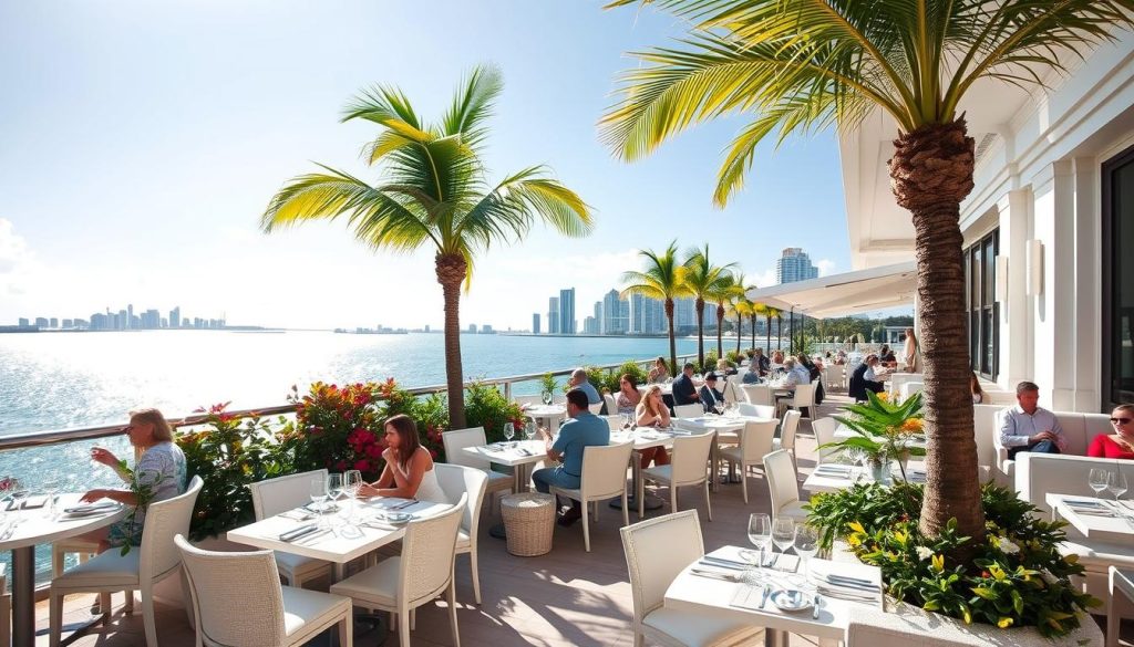 steakhouse with outdoor seating Miami