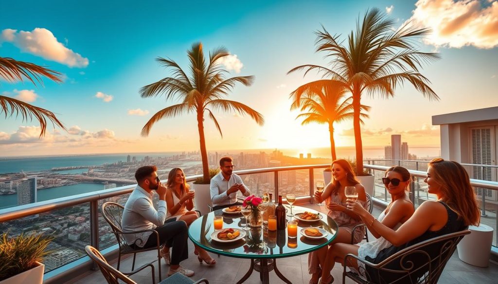 trendy rooftop dining Miami