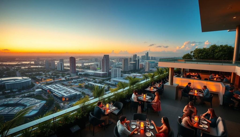 upscale rooftop restaurants Miami