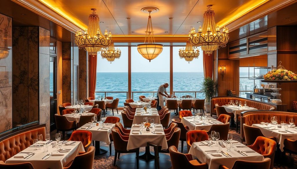 upscale seafood restaurant